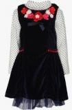 Daffodils Navy Blue Party Dress girls