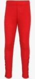 Daffodils Red Leggings Girls