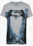 Dawn Of Justice Grey Melange T Shirt boys