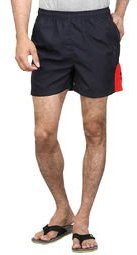 Dazzgear Solid Navy Blue Shorts Men