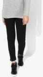 De Moza Black Solid Jeggings Women