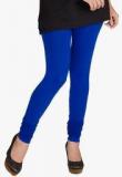 De Moza Blue Solid Legging Women