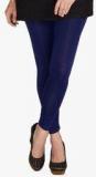 De Moza Navy Blue Solid Leggigns Women