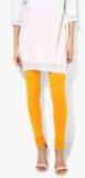 De Moza Yellow Solid Leggings Women