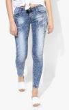 Deal Jeans Blue Skinny Fit Mid Rise Clean Look Jeans Women