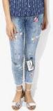 Deal Jeans Blue Washed Mid Rise Slim Fit Jeans Women