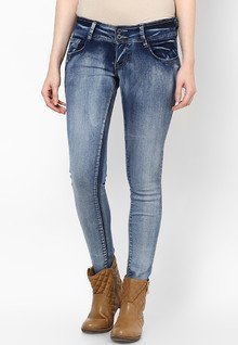 Deal Jeans Light Blue Solid Jeans women