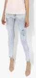 Deal Jeans Light Blue Washed Mid Rise Skinny Fit Jeans women