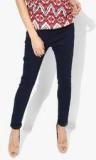 Deal Jeans Navy Blue Solid Mid Rise Skinny Fit Jeans women