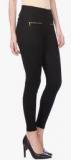 Deewa Black Solid Jeggings Women