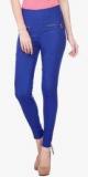 Deewa Blue Solid Jeggings women