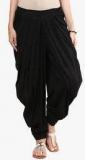 Design House Black Solid Harem Pant Women