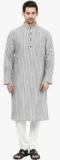 Design House Grey Striped Kurta men