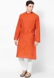 Design House Solid Orange Kurta Men