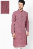 Design House Striped Rust Long Kurta Men