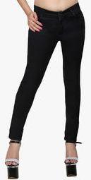 Devis Black Mid Rise Skinny Jeans women