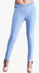 Devis Light Blue Solid Jeggings women