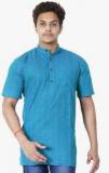 Dhrohar Blue Striped Kurta men