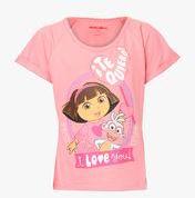 Dora Pink Casual Top Girls