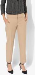 Dorothy Perkins Beige Solid Chinos women