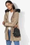 Dorothy Perkins Beige Solid Winter Jacket Women