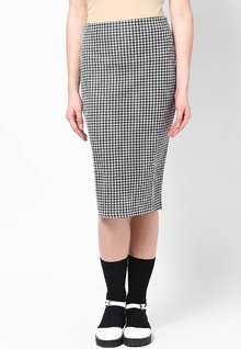 Dorothy Perkins Black And White Gingham Pencil women