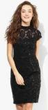 Dorothy Perkins Black Colored Embellished Shift Dress Women