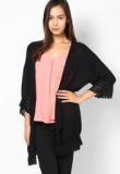 Dorothy Perkins Black Crinkle Longline Shrug Women