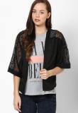 Dorothy Perkins Black Lace Insert Kimono Women