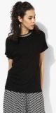 Dorothy Perkins Black Neck Trim Tee Women