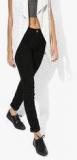 Dorothy Perkins Black Solid Jeans Women