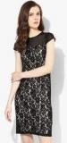 Dorothy Perkins Black Solid Lace Pencil Dress women