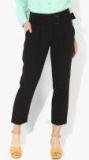 Dorothy Perkins Black Solid Regular Fit Regular Trouser Women