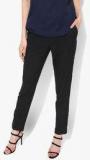 Dorothy Perkins Black Solid Slim Fit Coloured Pants women