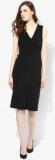 Dorothy Perkins Black Solid Spilt Front Dress Women