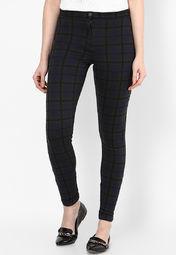 Dorothy Perkins Blue Check Tregging Women