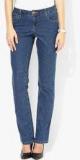 Dorothy Perkins Blue Mid Straight Denim Women