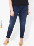 Dorothy Perkins Blue Slim Fit Mid Rise Light Fade Jeans Women