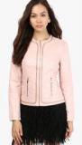 Dorothy Perkins Blush Zip Collarless Jacket Women