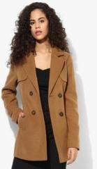 Dorothy Perkins Brown Solid Winter Jacket women