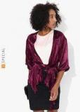 Dorothy Perkins Burgundy Printed Shrug Women