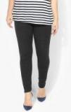 Dorothy Perkins Charcoal Grey Solid Leggings Women