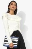 Dorothy Perkins Cream Solid Pullover Sweater Women