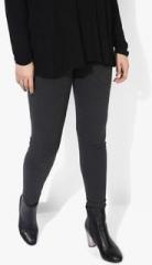 Dorothy Perkins Dark Grey Solid Leggings women