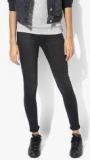 Dorothy Perkins Dark Grey Washed Mid Rise Regular Jeggings Women