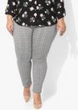 Dorothy Perkins Grey Checked Skinny Fit Chinos Women