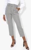 Dorothy Perkins Grey Checked Slim Fit Chinos women