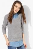 Dorothy Perkins Grey Denim Shirt 2 In 1 Women