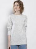 Dorothy Perkins Grey Melange Solid Pullover Women