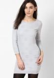 Dorothy Perkins Grey Snowflake Lurex Tunic Women